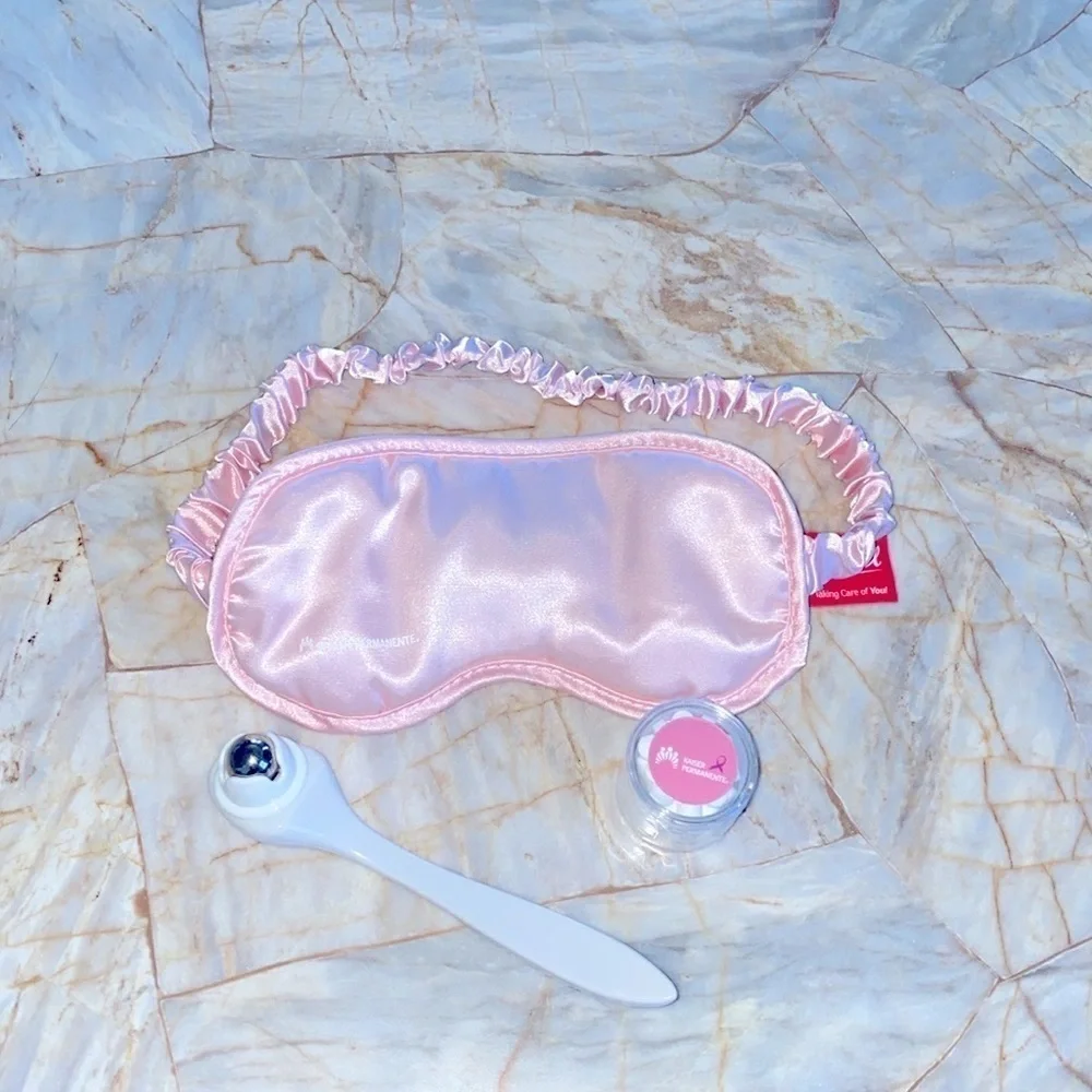 ARIEL Silky Sleep Mask Eye Mask , Cascade‎ Under-Eye Roller,  lip balm